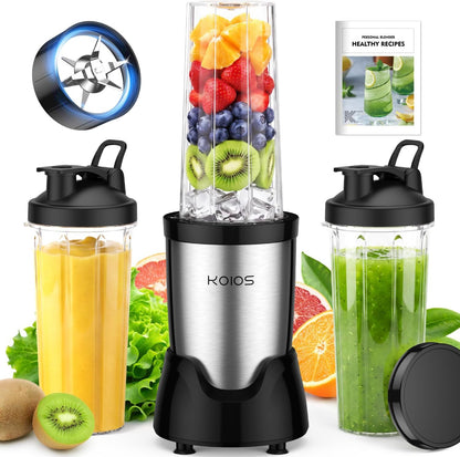 Personal blender with 3 portable 22oz cups
