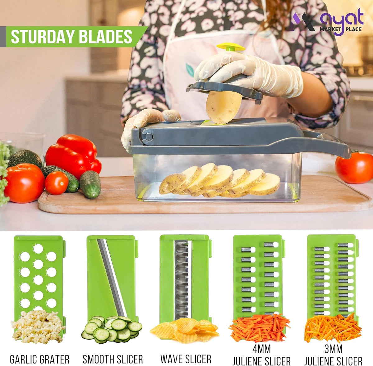 16-in-1 Vegetable Chopper with Container