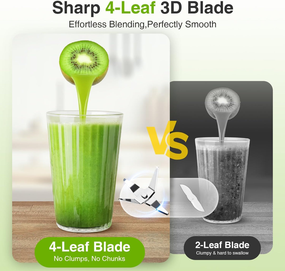 Personal blender with 3 portable 22oz cups