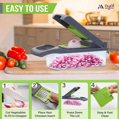 16-in-1 Vegetable Chopper with Container