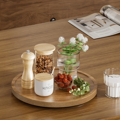9-Inch Wooden Lazy Susan Turntable