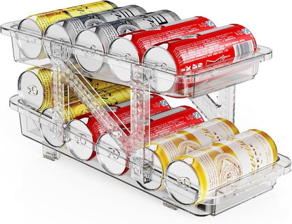 Adjustable Soda Can Dispenser for Fridge