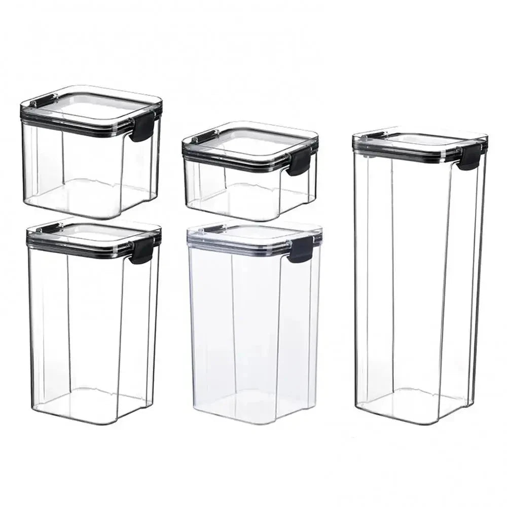 Airtight clear food storage container