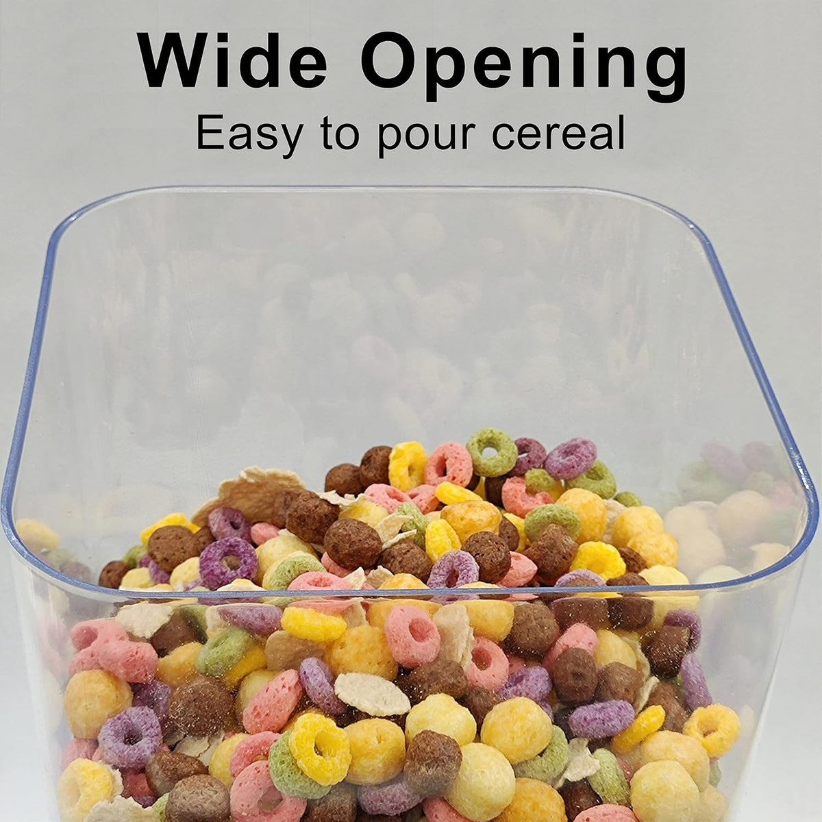 2-pack cereal dispenser, 5.5 qt, white