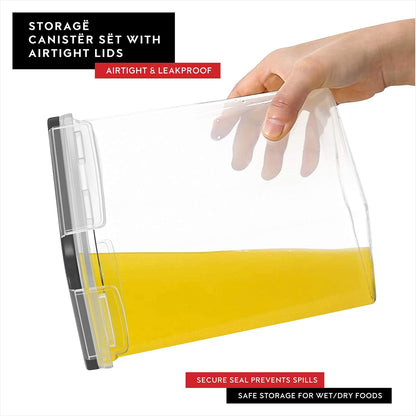 4-piece airtight cereal container set