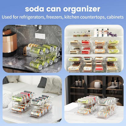 Adjustable Soda Can Dispenser for Fridge