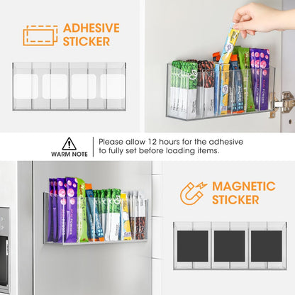 Drink Packet Organizer, Wall or Fridge Mount